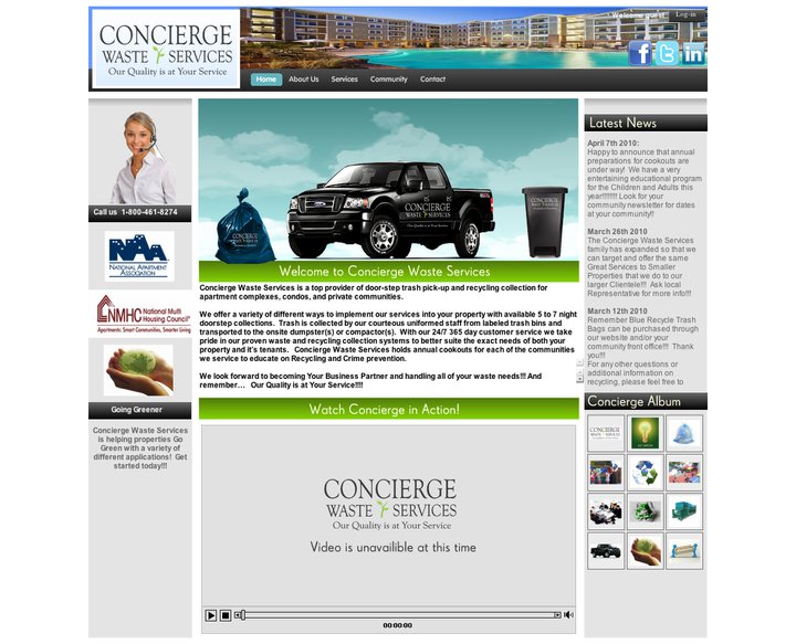 Concierge Waste Management (cowaste) Web Design