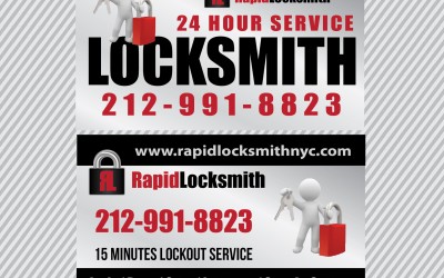 Rapid Locksmith – Business Card Design