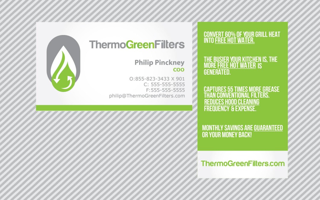 Thermo Green Filters – Business Card Design