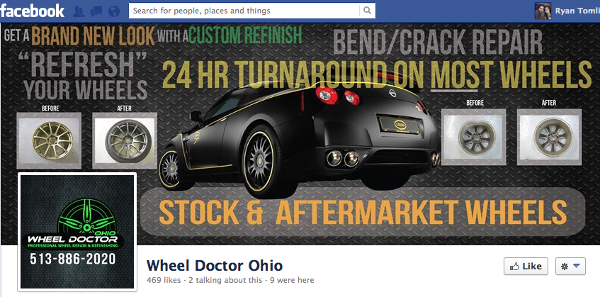 Facebook Timeline Cover Design – Wheel Doctor Ohio